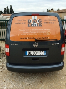 Décoration de véhicule par webbycom, agence de communication à L'Isle sur la Sorgue