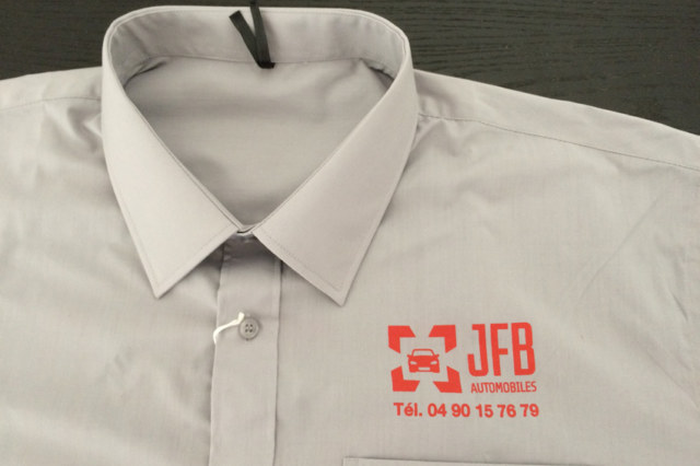 chemise sérigraphie
