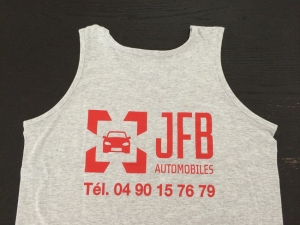 débardeur sérigraphie