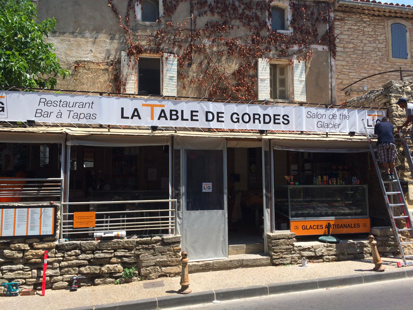 Enseigne La Table de Gordes