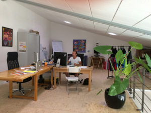Intérieur de l'agence Webbycom, agence de communication à L'Isle sur la Sorgue
