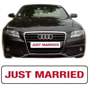 Cache-plaque "just married" par webbycom