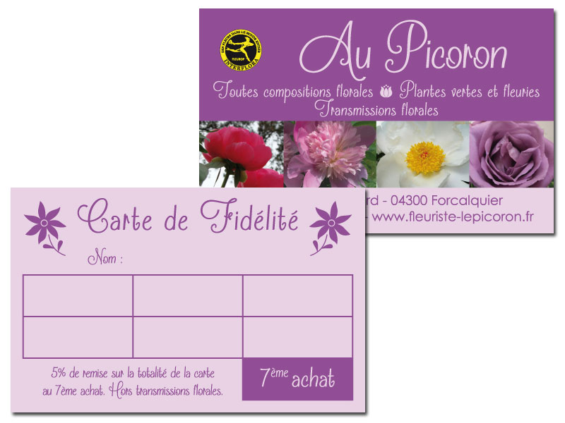 webbycom fabrique les cartes de visite, flyers, cartes de fidélité, facturier, blocs, affiches, pour les commerçants.