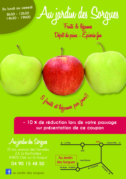 Flyer Au Jardin des Sorgues