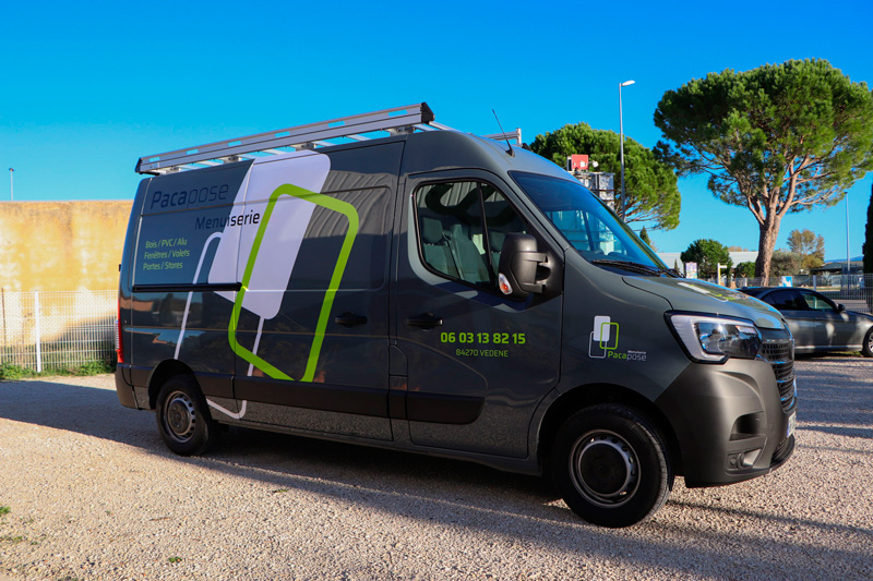 marquage vehicule utilitaire de Pacapose par webbycom