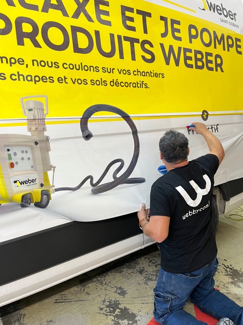 Pose d'un total covering pour Weber