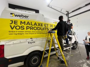 Pose d'un total covering pour Weber