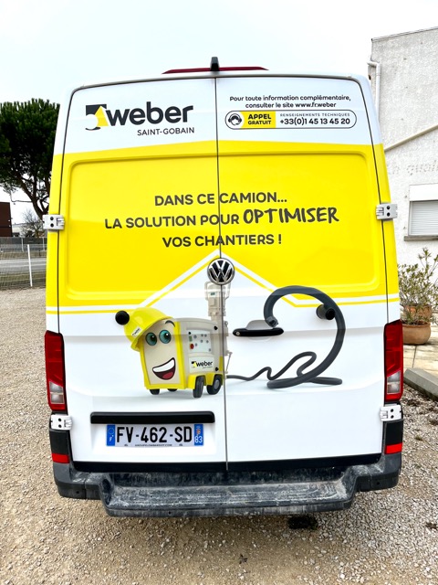 Pose d'un total covering pour Weber