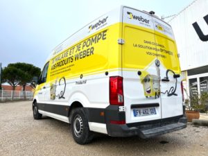 Pose d'un total covering pour Weber