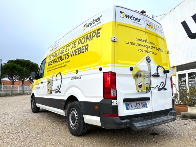 Pose d'un total covering pour Weber