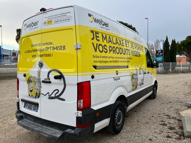 Pose d'un total covering pour Weber